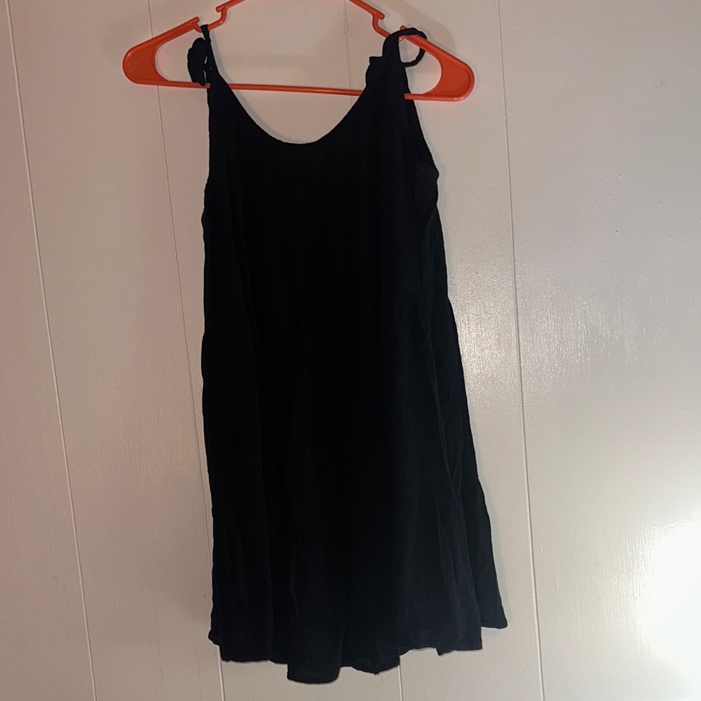 Wild Fable Free Flowing Black Dress with Spaghetti Straps.  Size M, Like New.